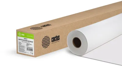 Холст Cactus CS-MC230-106730, рулон 1067 мм × 30 м, 230 г/м², матовый