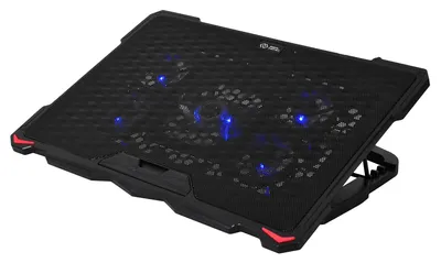 Подставка для ноутбука Digma D-NCP180-5, с охлаждением, 5 вентиляторов, 2×USB