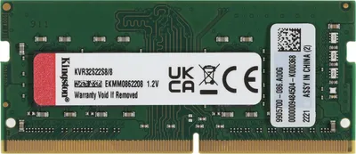Модуль памяти Kingston KVR32S22S8/8, DDR4 8 ГБ, 3200 МГц, SO-DIMM, CL22