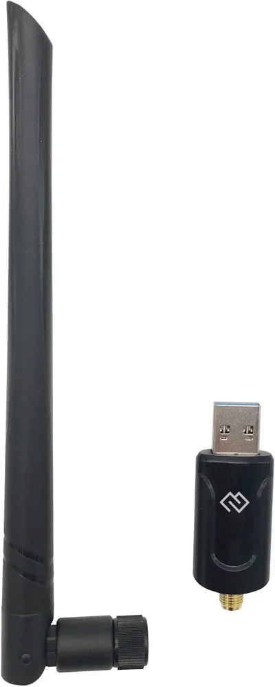 Сетевой адаптер Wi-Fi Digma DWA-AC1300E, AC1300, USB 3.0, 2.4/5 ГГц, внешняя съемная антенна