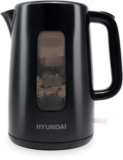 Чайник электрический Hyundai HYK-P2501, 2.5 л, 2200 Вт, пластик, чёрный