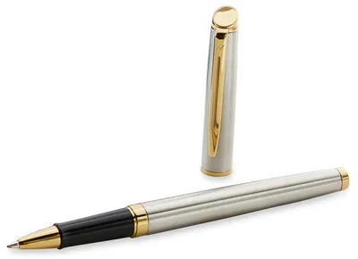 Ручка-роллер Waterman S0920350, Hemisphere, Steel GT, F, черная