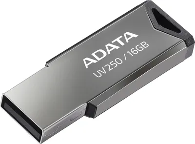 Флешка USB ADATA UV250 (AUV250-16G-RBK), 16Gb, USB 2.0, R/W 25/10, черный