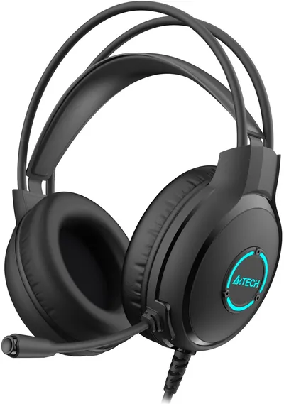 Гарнитура A4Tech Fstyler FH300U, USB, 50 мм, всенаправленный микрофон, подсветка