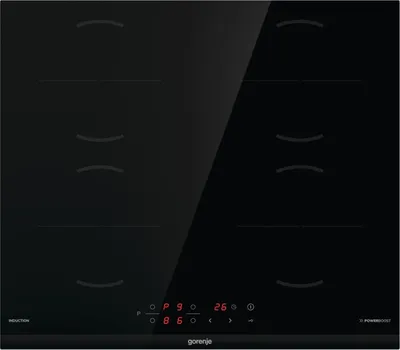 Варочная панель Gorenje GI6401BCE, индукционная, 60 см, 4 зоны, черный