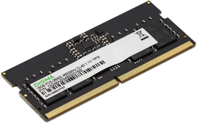 Модуль памяти DIGMA DGMAS54800016S, DDR5 SO-DIMM 16 ГБ, 4800 МГц, CL40
