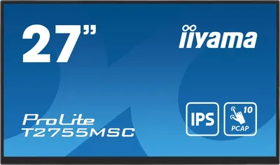 Монитор IIYAMA ProLite T2755MSC-B1, 27" IPS FHD, сенсорный, HDMI/DP