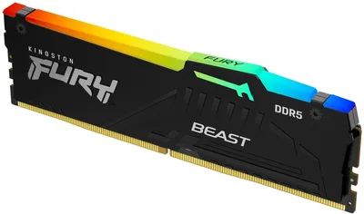 Модуль памяти Kingston FURY Beast RGB KF560C36BBEA-8, DDR5, 8 ГБ, 6000 МГц, CL36, DIMM