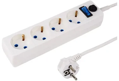 Сетевой фильтр Proconnect STANDARD 11-7228, 4 розетки, 3 м, 6 А, с автовыключателем