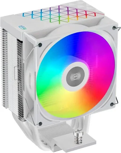 Кулер PCCOOLER R400 ARGB, AM5/AM4/1200/1700/1851, 4 теплотрубки, 180 Вт, белый