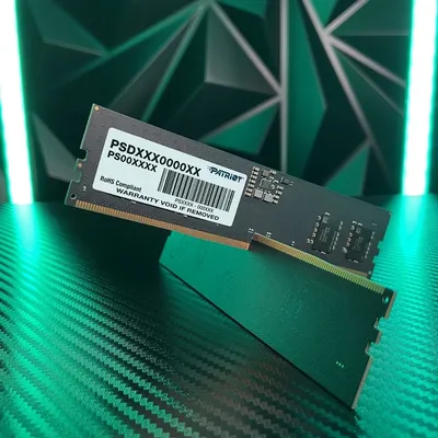 Модуль памяти Patriot PSD516G56002, DDR5 DIMM 16 ГБ, 5600 МГц, CL46, 1.1 В