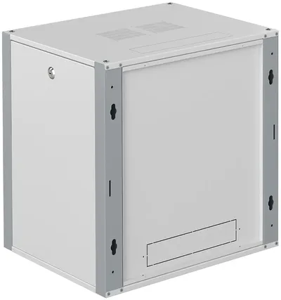 SYSMATRIX WP 6609.730 Шкаф телекоммуникационный настенный 19" 9U 600x600x450mm (ШхГхВ) дверь перфорированная, цвет серый (RAL 7035/RAL7000)