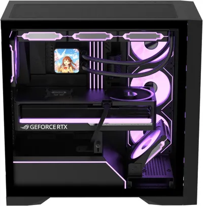 Корпус FORMULA Air Power G8 Floe Black, ATX, 7 слотов, закалённое стекло, без БП
