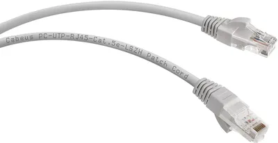 Патч-корд U/UTP, категория 5е, 2xRJ45/8p8c, неэкранированный, серый, LSZH, 1.5м Cabeus PC-UTP-RJ45-Cat.5e-1.5m-LSZH Патч-корд U/UTP, категория 5е, 2xRJ45/8p8c, неэкранированный, серый, LSZH, 1.5м