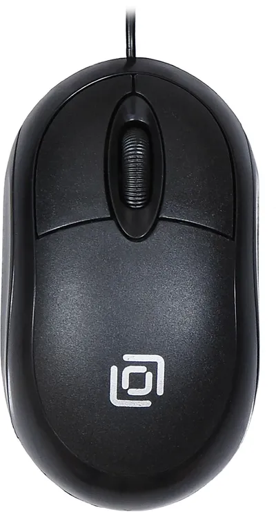 Мышь Oklick 105S (400941), оптическая, 800 DPI, USB, 2 кнопки, чёрная
