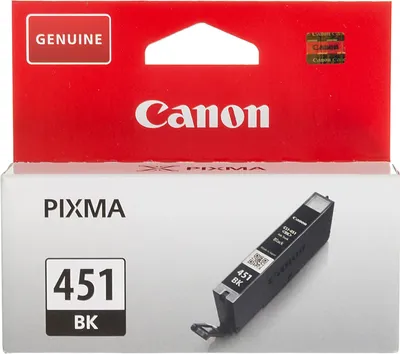 Картридж Canon CLI-451Bk 6523B001, черный, 7 мл, 337 стр.
