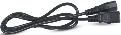 Кабель питания Cabeus PC-189-VDE-1.8M, IEC 320 C13–C14, 3×0.75 мм², 1.8 м, чёрный
