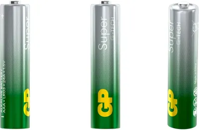 Батарея GP Super Alkaline 24AA21-2CRSWC10 AAA, щелочная, 1.5 В, 10 шт