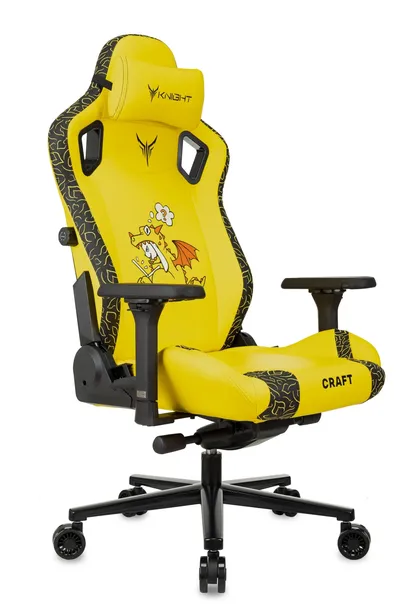 Кресло игровое KNIGHT CRFT DRAGON Y, экокожа, синхромеханизм, 4D, до 150 кг