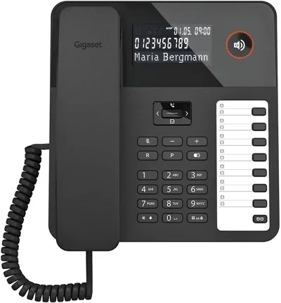 Телефон Gigaset S30350-H224-R101, проводной, черный