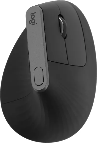 Мышь Logitech MX Vertical, вертикальная, оптическая, 4000 DPI, BT/радио USB
