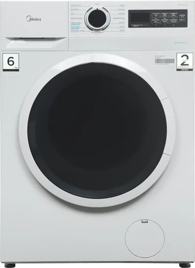 Стиральная машина Midea MF01610US40/W, фронтальная, 6 кг, 1000 об/мин, белая