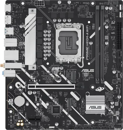 Материнская плата ASUS PRIME H810M-A WIFI, LGA 1851, H810, 2×DDR5, microATX