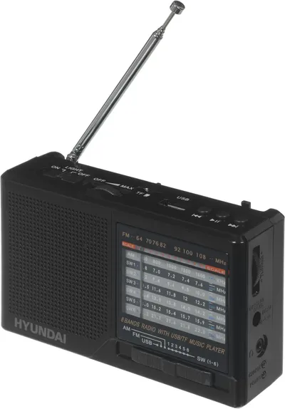 Радиоприемник Hyundai H-PSR140, FM/AM, USB, microSD