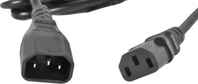 Шнур питания Rem R-10-Cord-C13-C14-3, C13-C14, 10А, 3м
