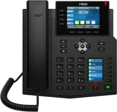 IP-телефон Fanvil X5U V2, 16 VoIP-аккаунтов, 3.5" LCD, Gigabit, PoE