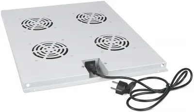 Вентиляторный модуль Cabeus TRAY-80, 1U, 4 вентилятора, 600 м³/ч, серый