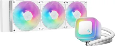СЖО Deepcool LE360 WH V2 R-LE360-WHAMMN-G-2, 360мм, ARGB, 300Вт, белый