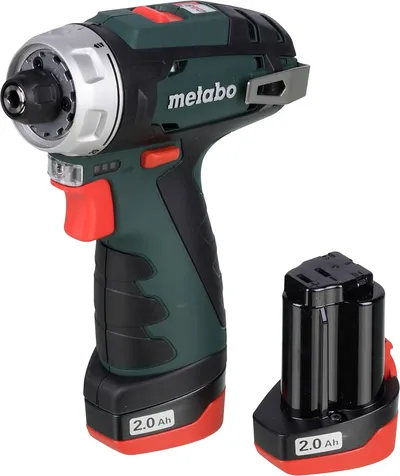 Дрель-шуруповерт Metabo PowerMaxx BS, 12 В, 2×2 Ач, 34 Нм, быстрозажимной патрон