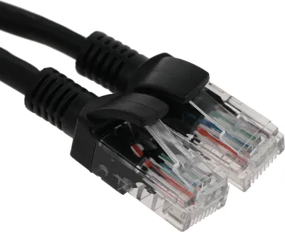 Патч-корд NTSS NTSS-PC-UTP-RJ45-5e-1.0-LSZH-BL, кат.5E, 1 м, черный