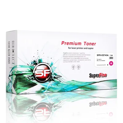 Картридж SuperFine SFR-CE743A, magenta, для HP CLJ Pro CP 5220/5225, 7K
