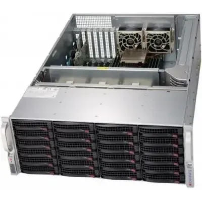 Серверная платформа SuperMicro SSG-6049P-E1CR24H, 4U, 2×LGA3647, 24×3.5" SAS/SATA, 2×1200 Вт