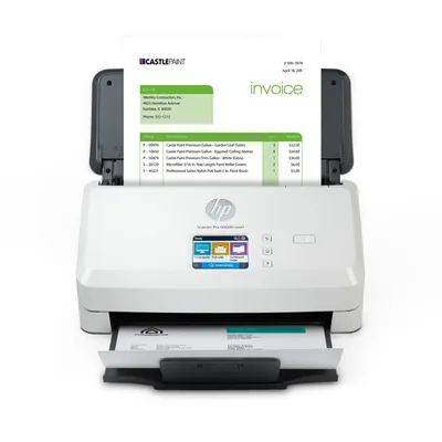 Сканер HP ScanJet Pro N4000 snw1 6FW08A, A4, ADF 50 л, 40 стр/мин