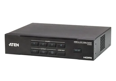 Карта захвата ATEN UC3430-AT-G, 4×HDMI, USB Type-C, 4K 60 fps
