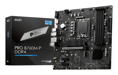 Материнская плата MICROSTAR PRO B760M-P DDR4, LGA1700, Intel B760, mATX