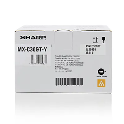 Тонерный картридж Sharp MXC30GTY, жёлтый, 6000 страниц