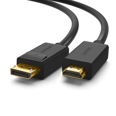 Кабель Ugreen DP101 10238, DisplayPort — HDMI, 1 м, чёрный