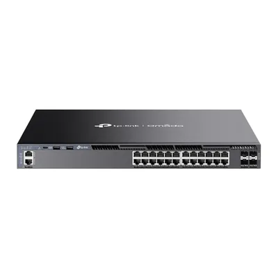 Коммутатор TP-Link SG6428X Omada, L3 управляемый, 24×1GbE + 4×10G SFP+, 1U