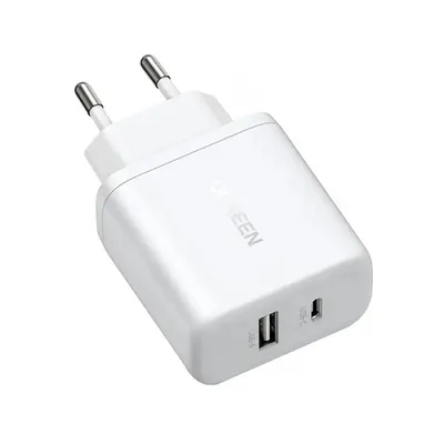 Зарядное устройство UGREEN X227 (45310), 20 Вт, USB-C + USB-A, PD 3.0