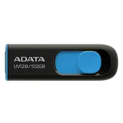 USB-флешка A-DATA UV128 AUV128-512G-RBE, 512 ГБ, USB 3.2 Gen 1, 100 МБ/с