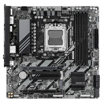 Материнская плата Gigabyte B840M DS3H WF6, AM5, AMD B840, 4×DDR5, 2×M.2, Wi-Fi 6, mATX