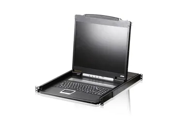 KVM-консоль ATEN CL1000N-ATA-RG, 19" ЖК, 1U, PS/2-USB, VGA, 1280×1024