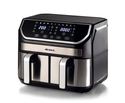Аэрогриль Ariete 4625 BKMETAL (00C462500AR0), 2100 Вт, 9 л, 2 чаши, сенсор