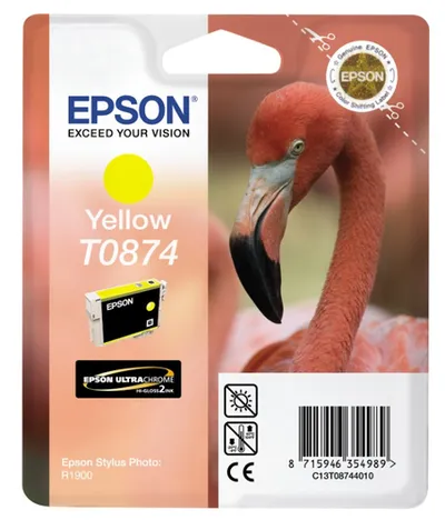Картридж Epson C13T08744010, Yellow