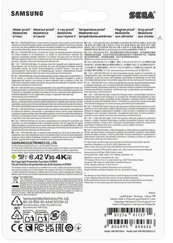 Карта памяти Samsung MB-MD128SA Pro PLUS, microSDXC, 128GB, V30