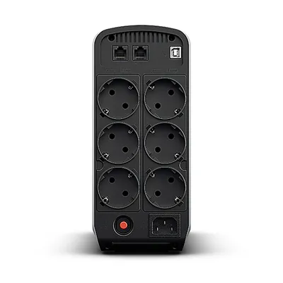 ИБП CyberPower CP900EPFCLCD, Line-Interactive, 900 ВА/540 Вт, 6 розеток Schuko, USB, RJ11/RJ45, LCD